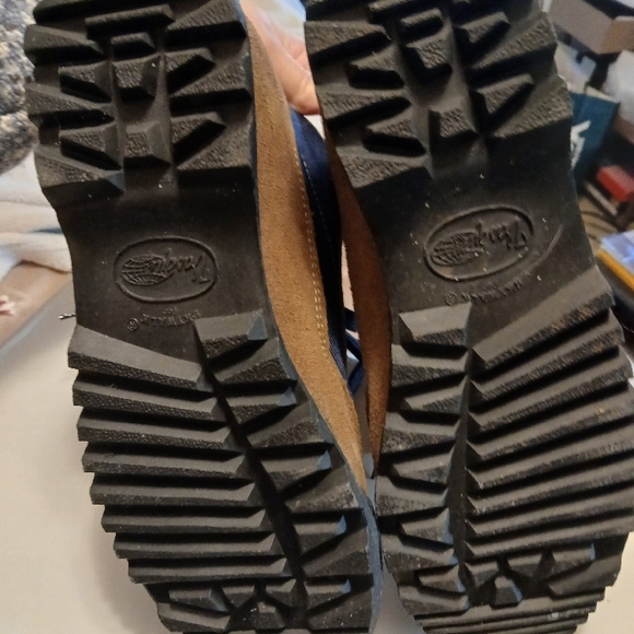 Vasque Skywalk Hiking Blue and Tan Lace Up Boots - Picture 5 of 6